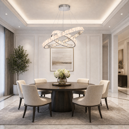 Isaen Crystal Galaxy Chandelier 37"
