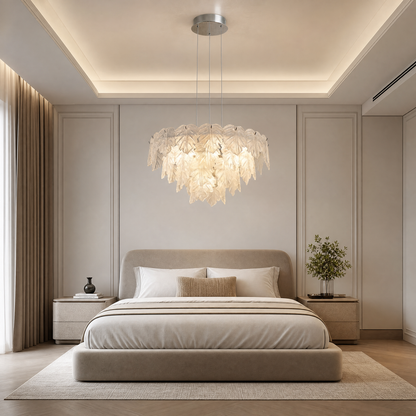 Selia Modern Chrome Chandelier 24" D