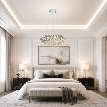 Maris Round Crystal Chandelier