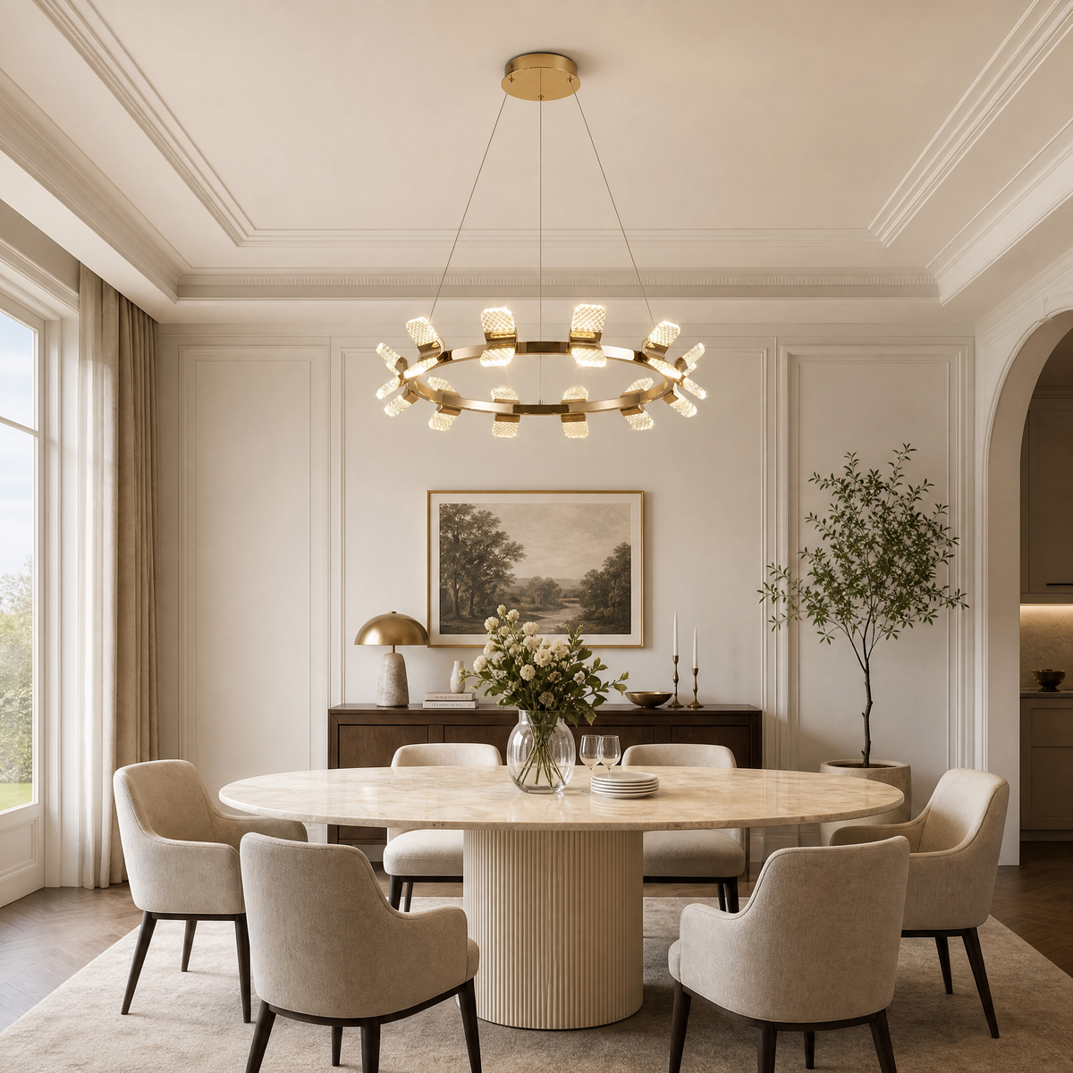 Isadora Modern Ring Chandelier 39"
