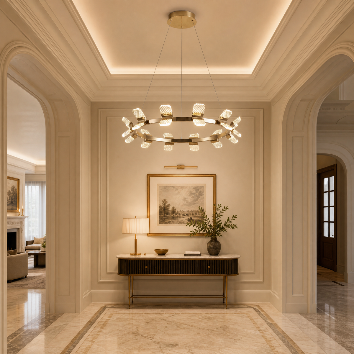 Isadora Modern Ring Chandelier 39"