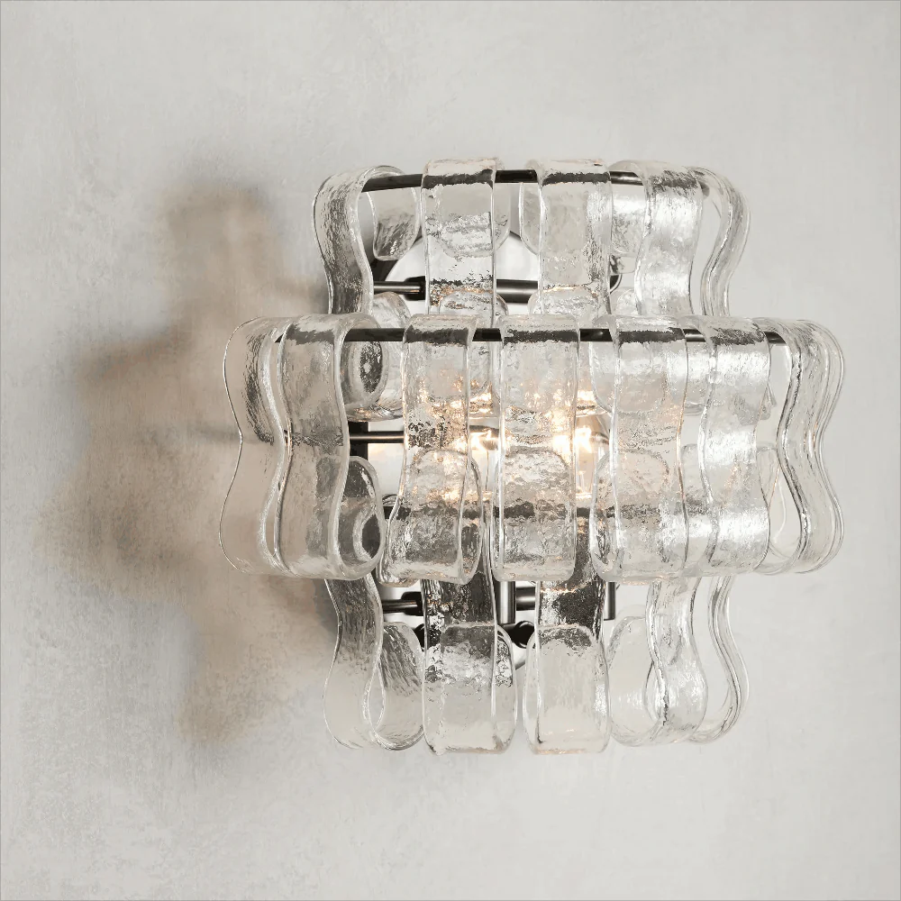 Denise Ghiaccio Glass Wall Sconces