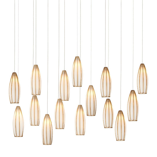 Parysh 15-Light Linear Multi-Drop Linear Chandelier