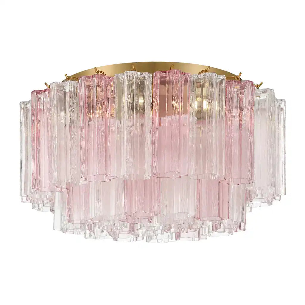 Addis Flushmount 22"/32"-22"-7 Lights-Brass-Spring-Arialamps