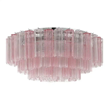 Addis Flushmount 22"/32"-32"-16 Lights-Polished Chrome-Spring-Arialamps