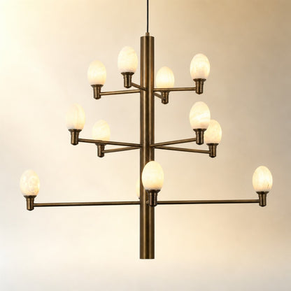 Aelior Brass Living Room Chandelier