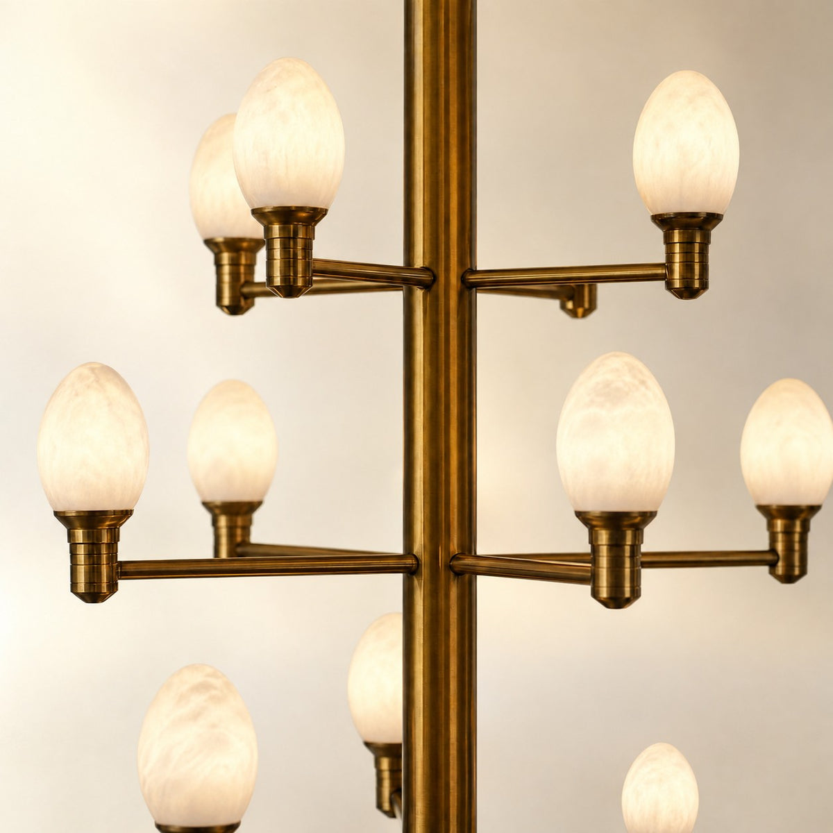 Aelior Brass Living Room Chandelier
