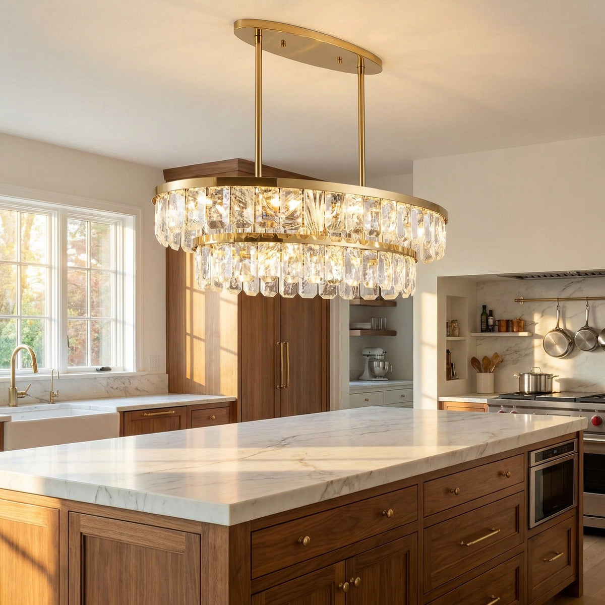 Fenis Linear Crystal Chandelier