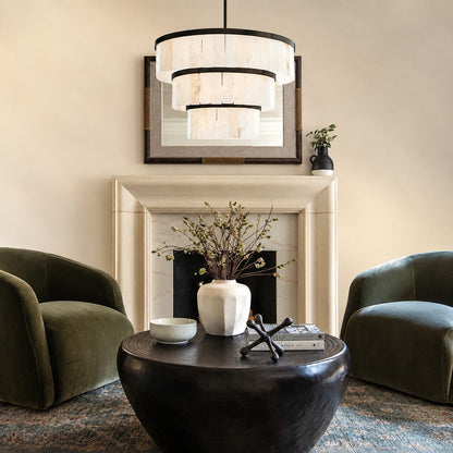 Alabaster 3 Tier Chandelier
