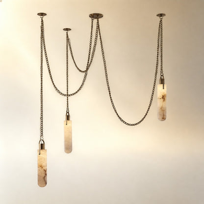 Alabaster Flint 3 Light LED Multi-Drop Pendant