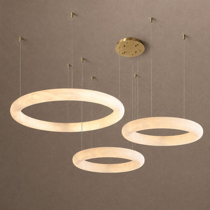 Alabaster Globle Round Chandelier