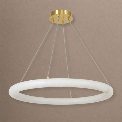 Alabaster Globle Round Chandelier