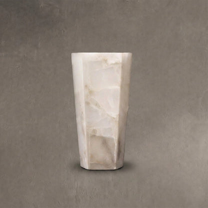 Alabaster Large Hexagonal Sconce