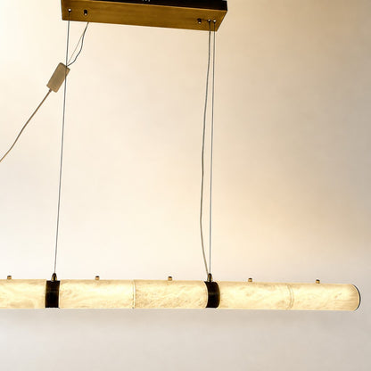 Alabaster Magnificence Art Linear Chandelier