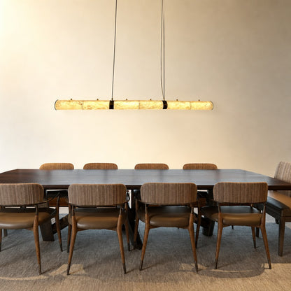 Alabaster Magnificence Art Linear Chandelier