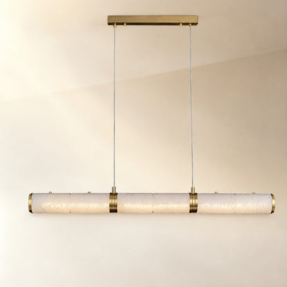 Alabaster Magnificence Art Linear Chandelier