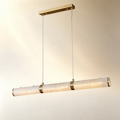 Alabaster Magnificence Art Linear Chandelier