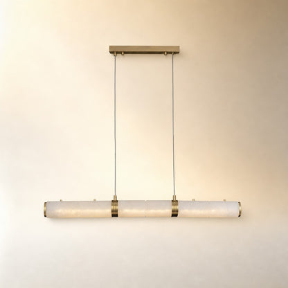 Alabaster Magnificence Art Linear Chandelier