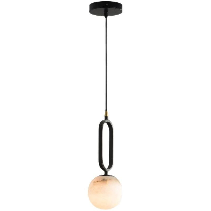 Alabaster Sphere Pendant Light 6"D