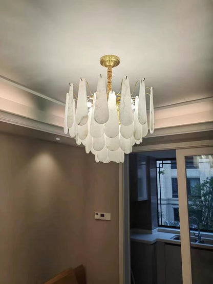 Culoud Alabaster Foyer Chandelier Lighting