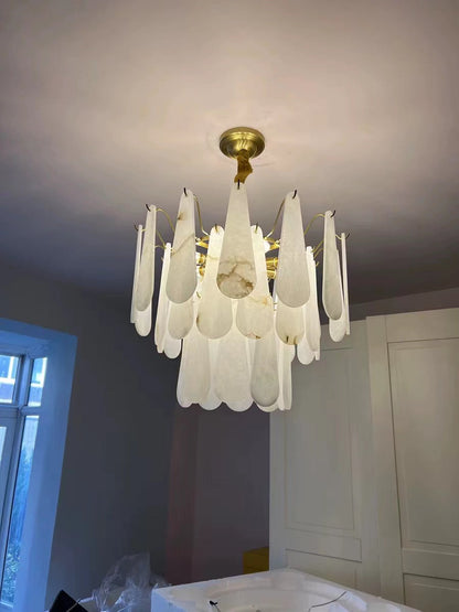 Culoud Alabaster Foyer Chandelier Lighting