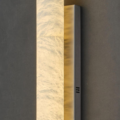 Solid Alabaster Grand Sconce