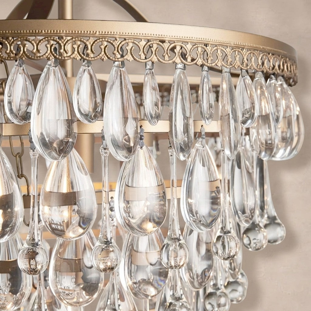 Anabella Round Chandelier 17''23''H