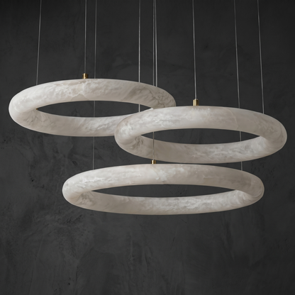 Kelen Modern Alabaster Ring Chandelier