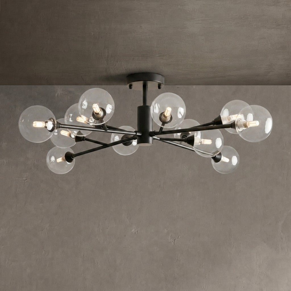 Apollo Moder Glass Ball Flushmount 20''36''47''