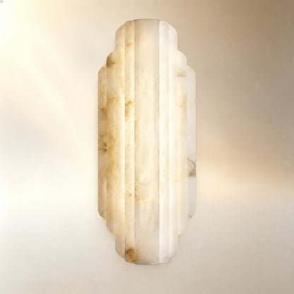 Arcelis Spanish Alabaster Art Deco Wall Sconce