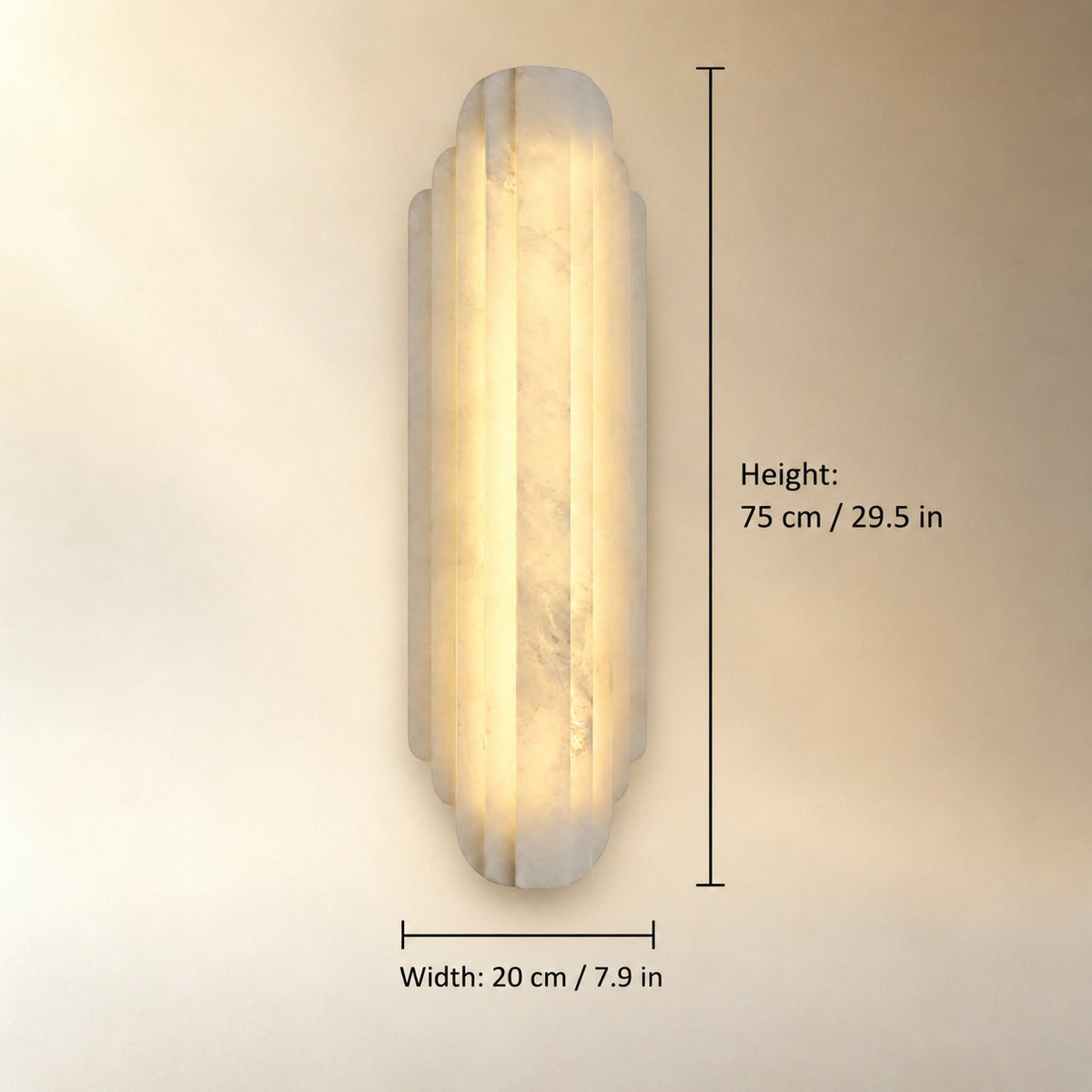 Arcelis Spanish Alabaster Art Deco Wall Sconce