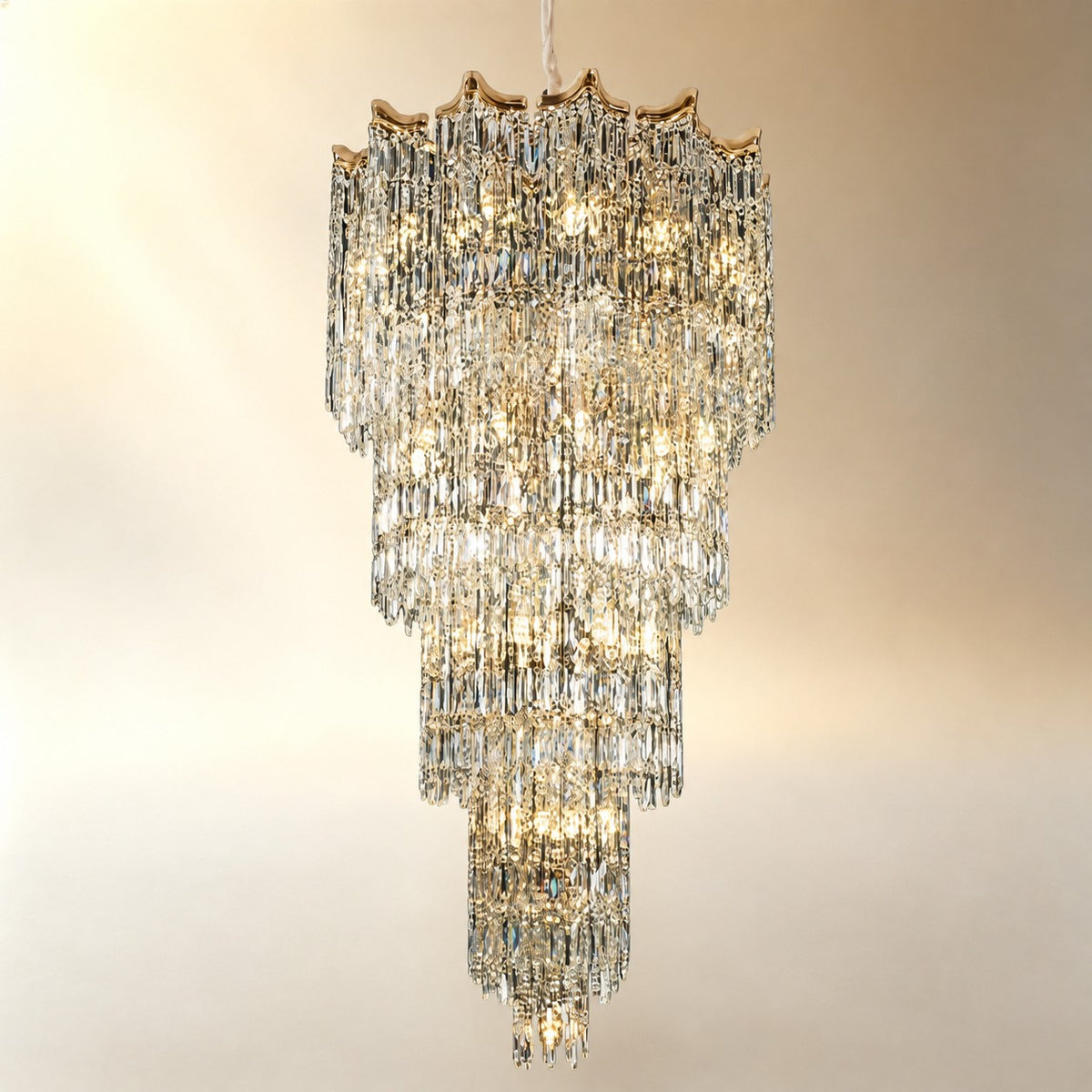 Aria Crystal Halo Chandelier