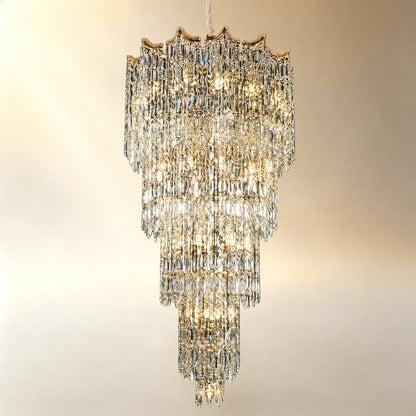 Aria Crystal Halo Chandelier
