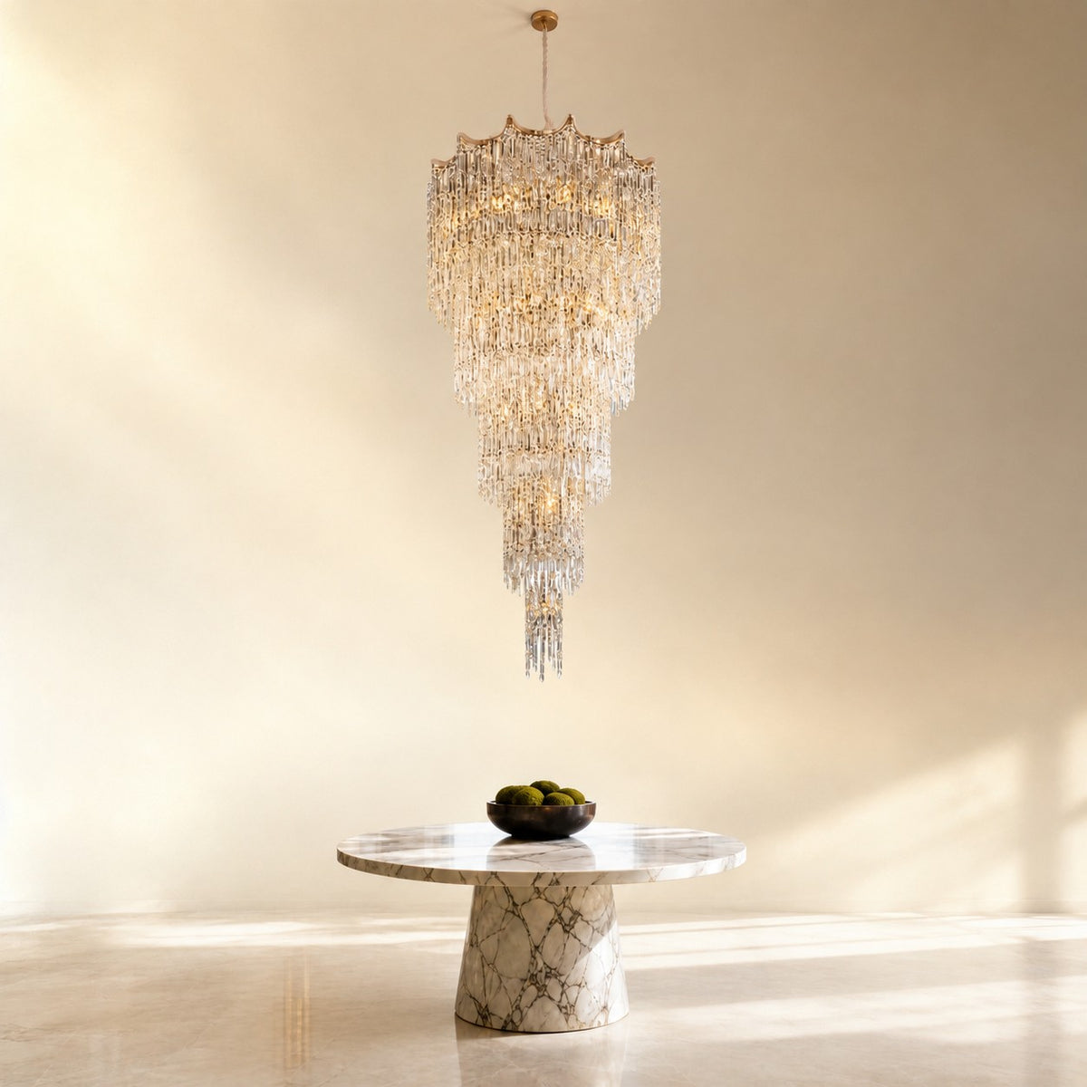 Aria Crystal Halo Chandelier