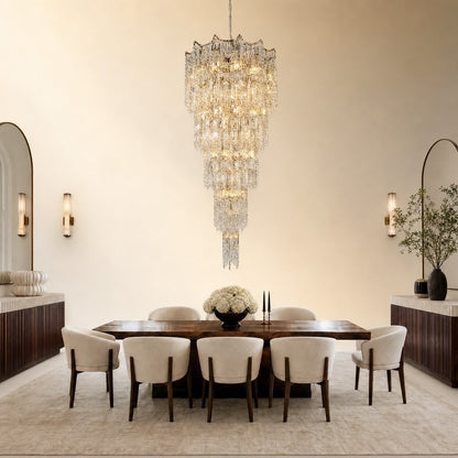 Aria Crystal Halo Chandelier