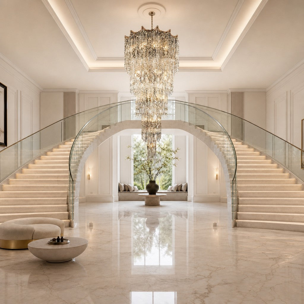 Aria Crystal Halo Chandelier