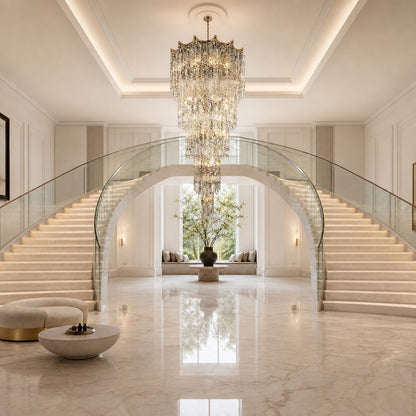 Aria Crystal Halo Chandelier