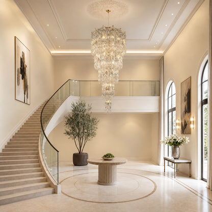 Aria Crystal Halo Chandelier