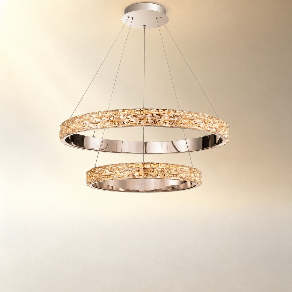 Aririn Crystal Halo Chandelier 32"D