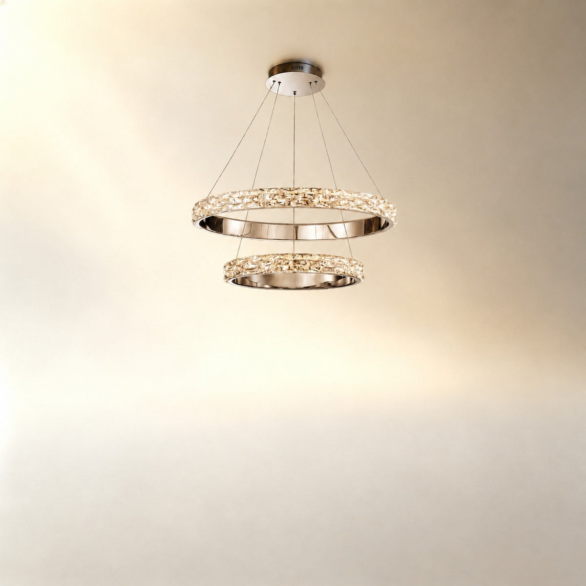 Aririn Crystal Halo Chandelier 32"D