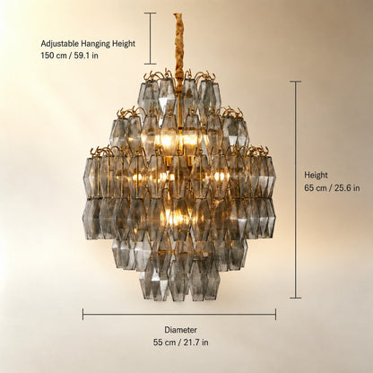 Artisan Murano Style Virelle Cascade
