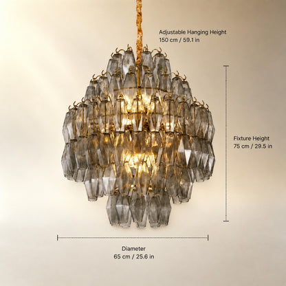 Artisan Murano Style Virelle Cascade