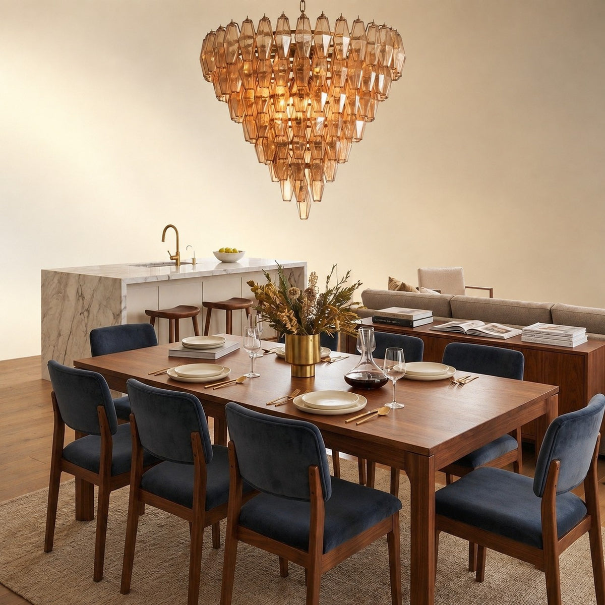 Asti Glass Chandelier