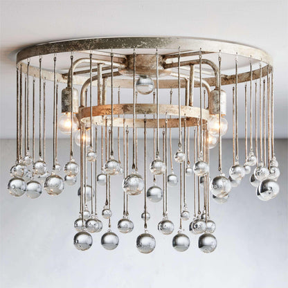 Aubrey Crystal Ball Flush mount