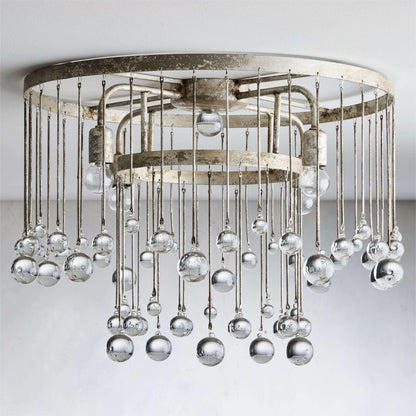 Aubrey Crystal Ball Flush mount