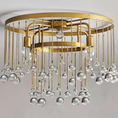 Aubrey Crystal Ball Flush mount
