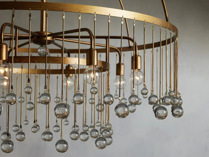 Aubrey Crystal Ball Round Chandelier 5 Light / 8 Light