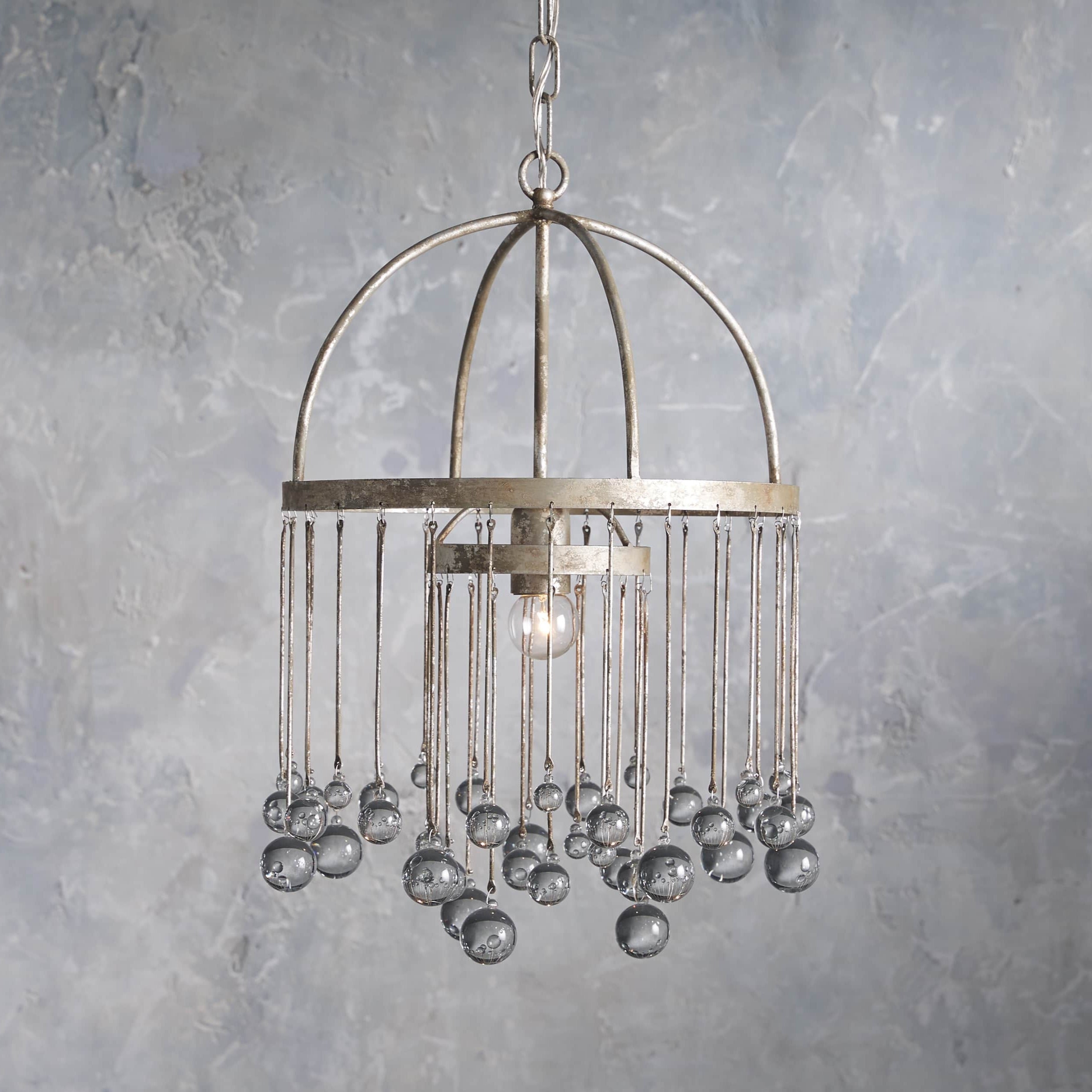 Aubrey Modern Crystal Ball Pendant Light