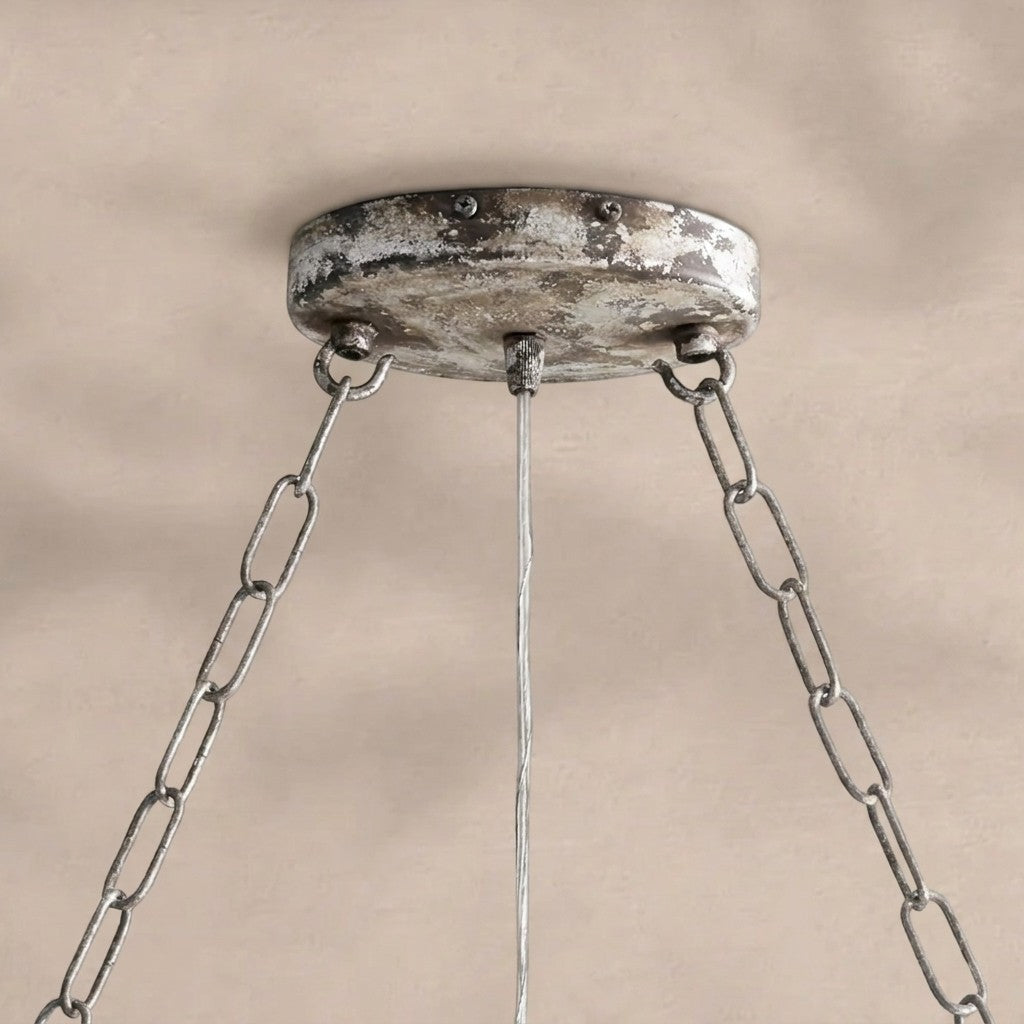Aubrey Oval Crystal Ball 7 Light Chandelier