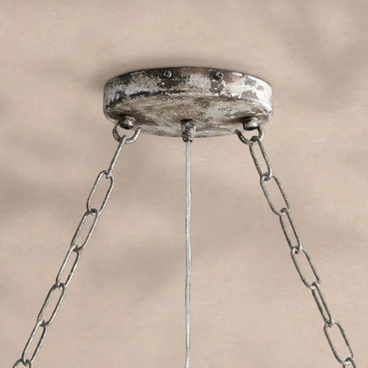 Aubrey Oval Crystal Ball 7 Light Chandelier